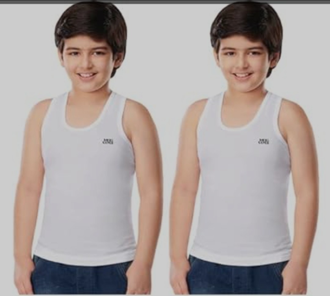 LUX COZI BOYZ FINE VEST WHITE RN