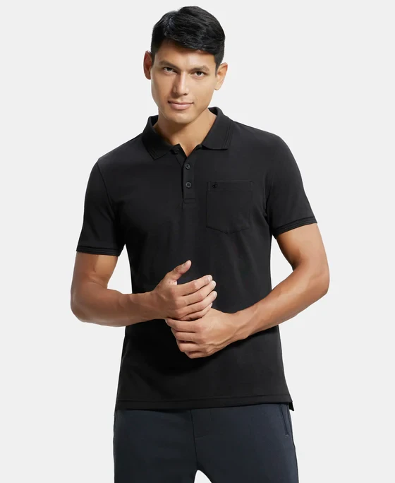 JOCKEY COLLAR T-SHIRTS WITH POCKET 3913