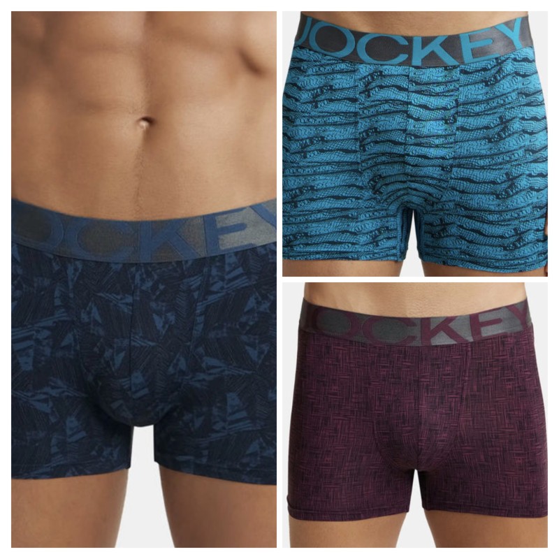 JOCKEY IC 30 PRINTED TRUNKS ( 3 PCS)