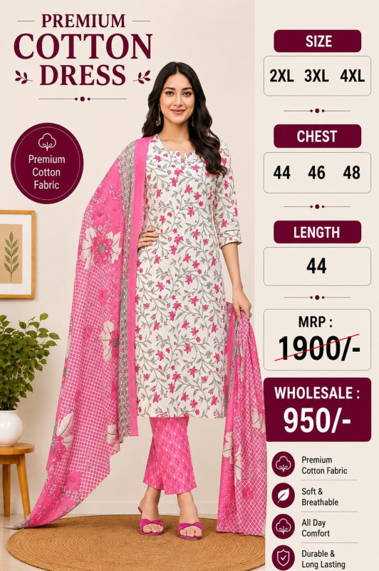 COTTON CHURIDAR DRESS