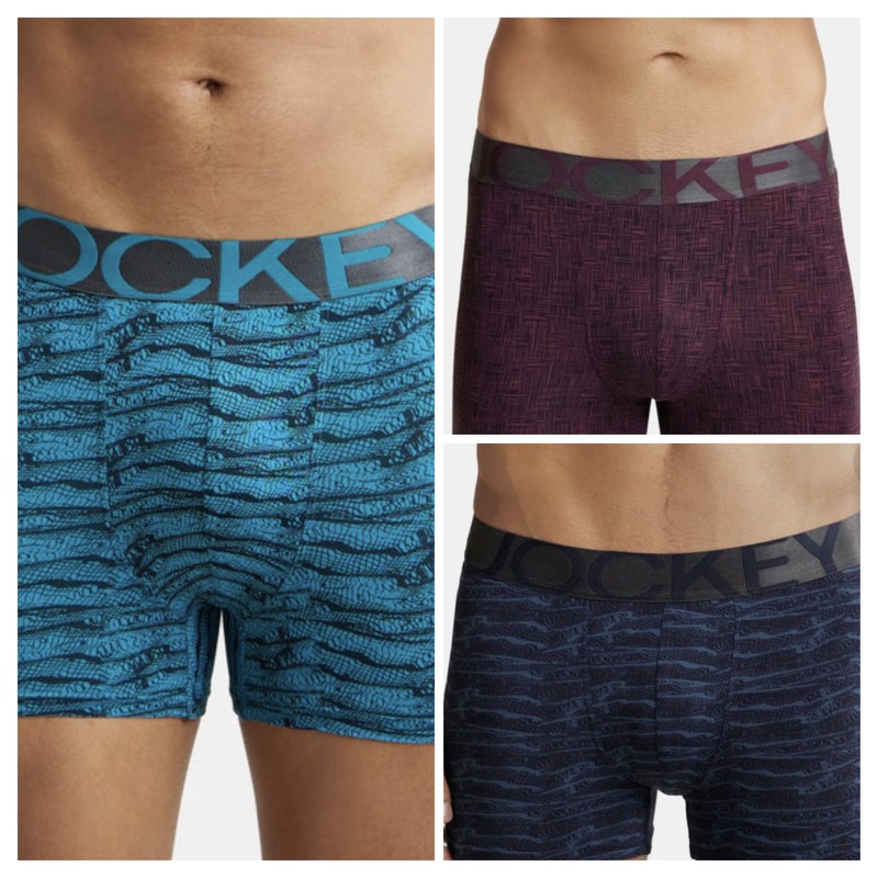 JOCKEY IC 30 PRINTED TRUNKS ( 3 PCS)