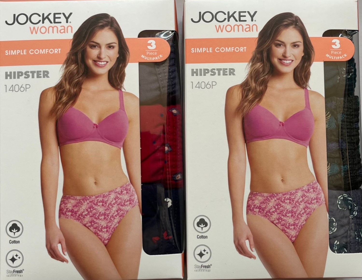 JOCKEY PRINT PANTIES FOR WOMEN (1406P)6pcs