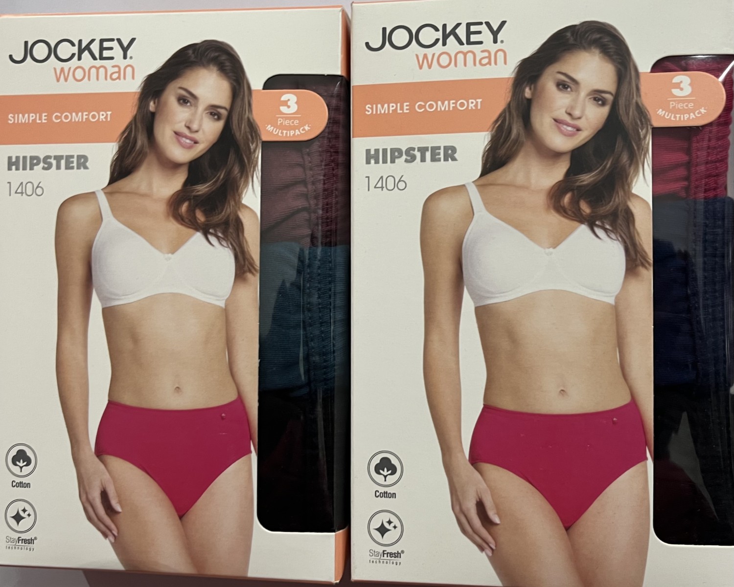 JOCKEY PLAIN PANTIES FOR WOMEN (1406)6 PCS